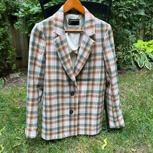 Frank + Oak Plaid Blazer